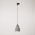 Pendelleuchte mit Lampenschirm Vaso und Schienenadapter – Betonoptik