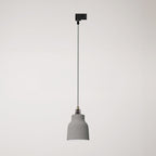 Pendelleuchte mit Lampenschirm Vaso und Schienenadapter – Betonoptik