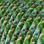Pendelleuchte mit Vaso-Schirm und Adapter für Schienensystem – Gestreiftes Evergreen – Ansicht 3