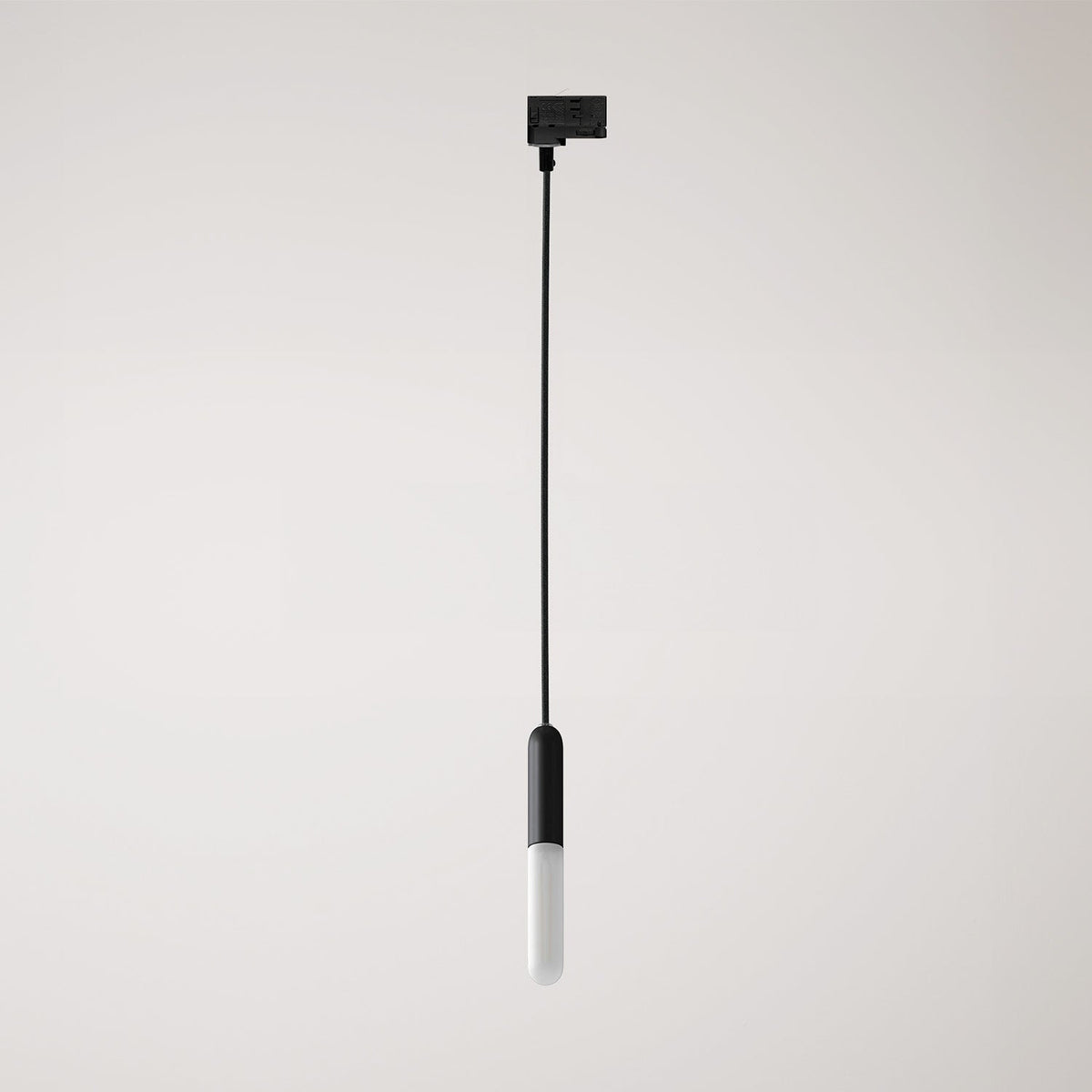 Hängeleuchte mit E14 P-Light-Fassung für Schienensysteme - Schwarz