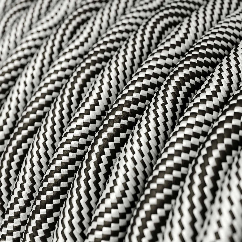 Pendelleuchte mit geriffeltem Aluminium-Lampenträger für Schienensystem – Satin Titan – Ansicht 3