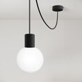 Außenpendelleuchte Modulair IP65 mit unzerbrechlichem Unbreak-a-Ball Schirm – Schwarz