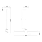 Pendelleuchte esse14 mit S14d-Fassung – Wengé-Effekt – Ansicht 5