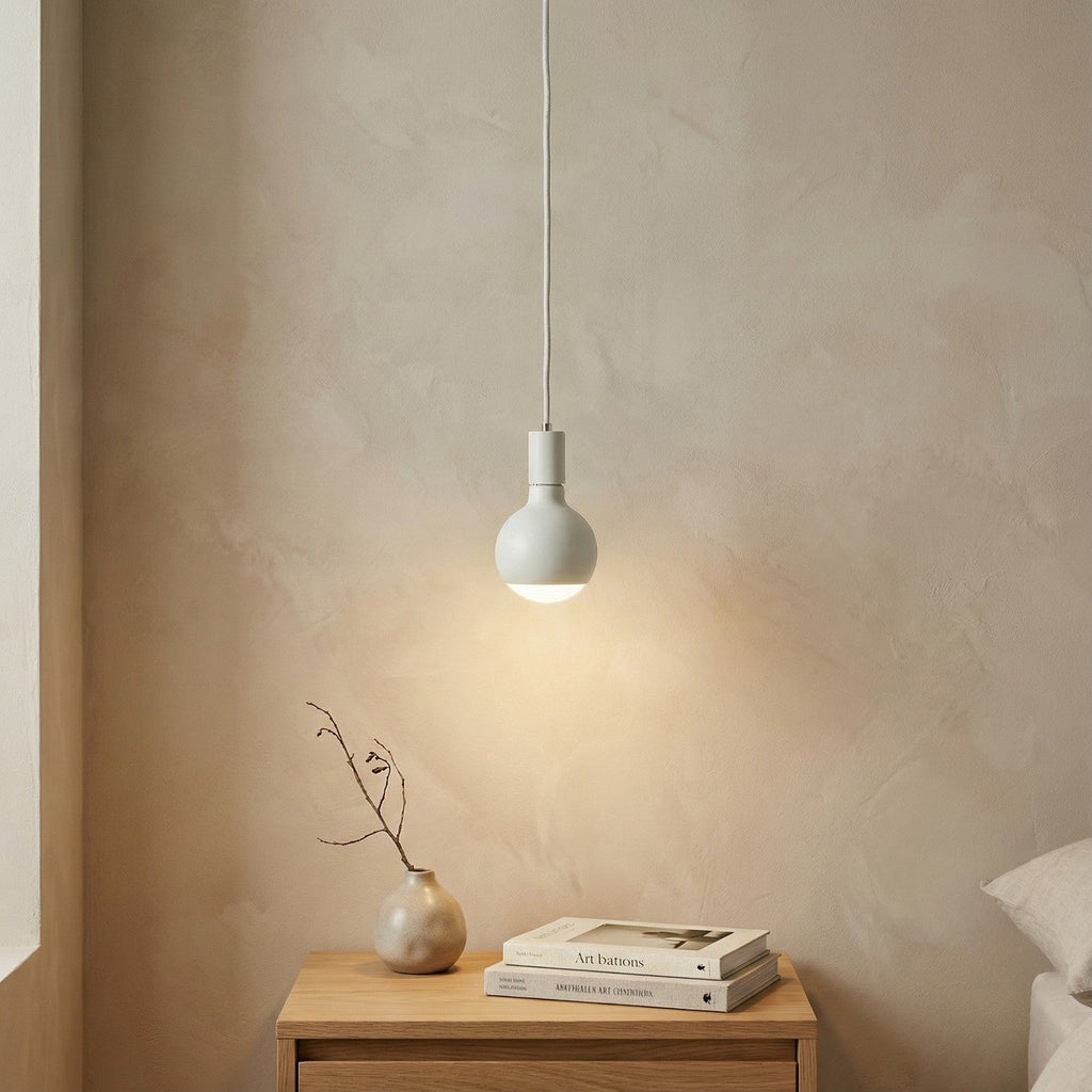 Pendelleuchte Filotto Metallico mit Glühbirne Lucia - Weiß – Ansicht 2