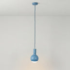 Pendelleuchte Filotto Metallisch mit Glühbirne Lucia - Blau
