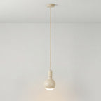 Pendelleuchte Filotto Metallico mit Glühbirne Lucia – Creme