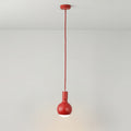 Pendelleuchte Filotto Metallico mit Glühbirne Lucia - Rot