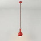 Pendelleuchte Filotto Metallico mit Glühbirne Lucia - Rot