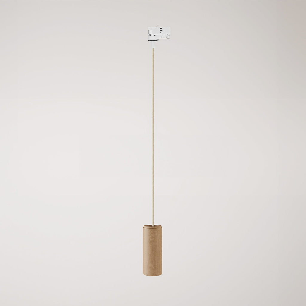 Pendelleuchte für Schienensystem mit Textilkabel und Tub-E14 - Neutral