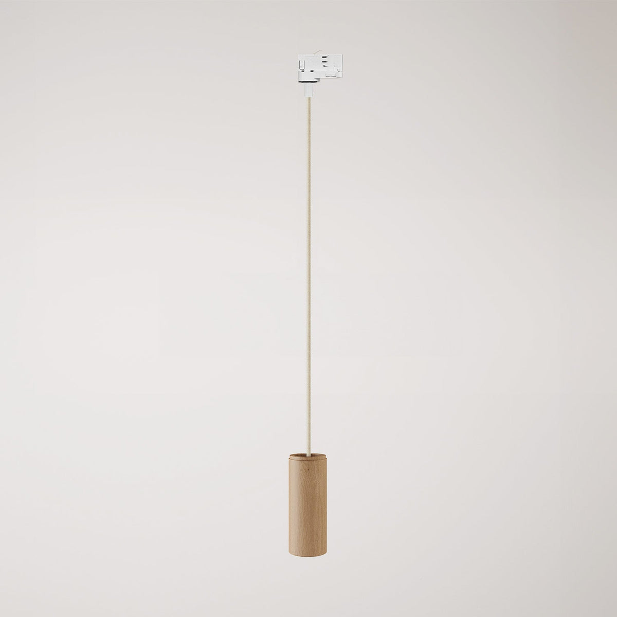 Pendelleuchte für Schienensystem mit Textilkabel und Tub-E14 - Neutral
