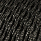 Pendelleuchte Vintage für Schienensystem mit geflochtenem Kabel – Satin-Kupfer – Ansicht 3
