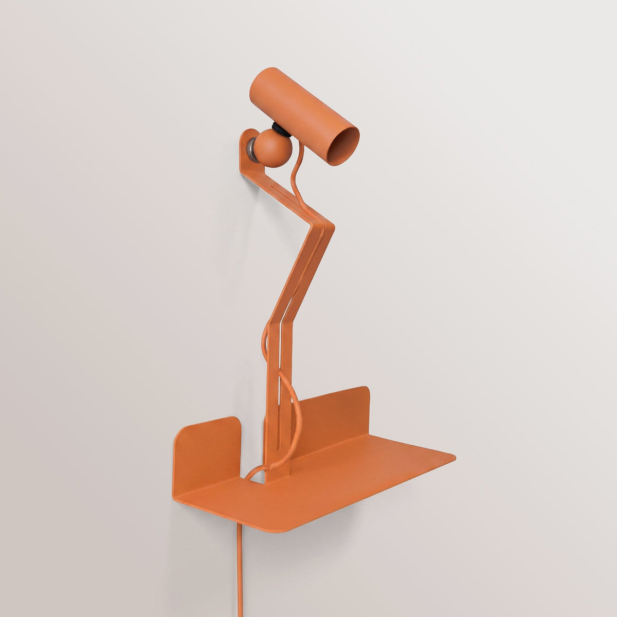 Wandleuchte mit Ablage und magnetischem, verstellbarem Spots – Murio Tubo – Orange – Ansicht 3