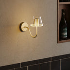 Wandleuchte Fermaluce G07 mit S-Ausleger – Satinbronze – Ansicht 2