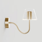 Wandleuchte Fermaluce G07 mit S-Ausleger – Satinbronze