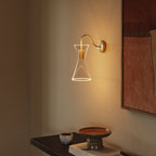 Ghost Doppelkonus Wandleuchte mit S-Extension - Satinbronze – Ansicht 2