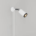 Wandleuchte MAG-Y mit Gelenk und Spotlicht – Mattweiß