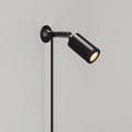 MAG-Y Wandlampe mit Gelenk und Spotlicht – Schwarz