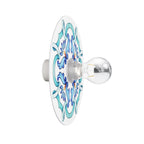 Wand- oder Deckenlampe Weiß mit Keramik-Effekt-Schirm – Wasserdicht IP44 – IO
