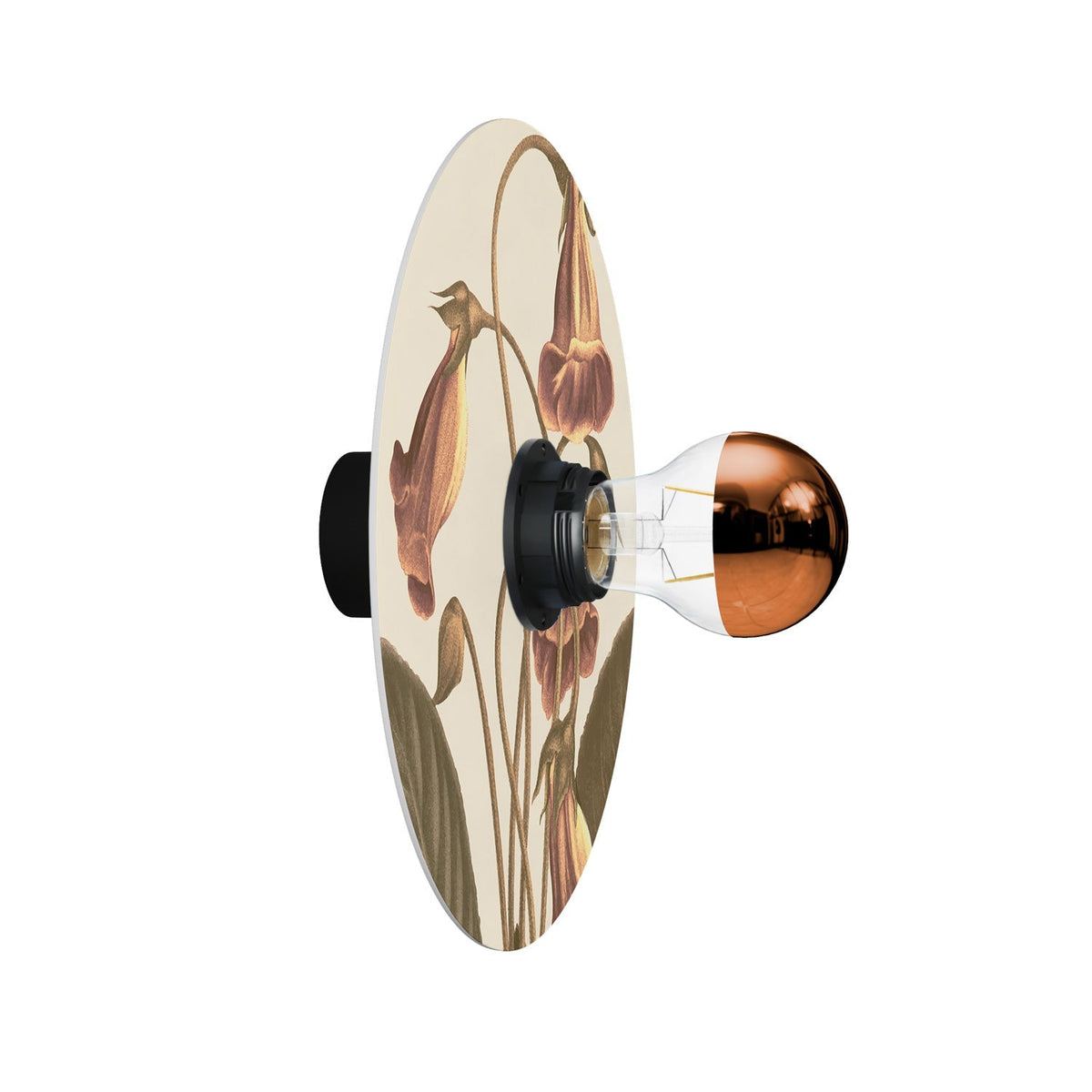 Wand- oder Deckenleuchte mit floralem Lampenschirm 'Blossom Haven' Botanisch Gloxinia – Wasserdicht IP44