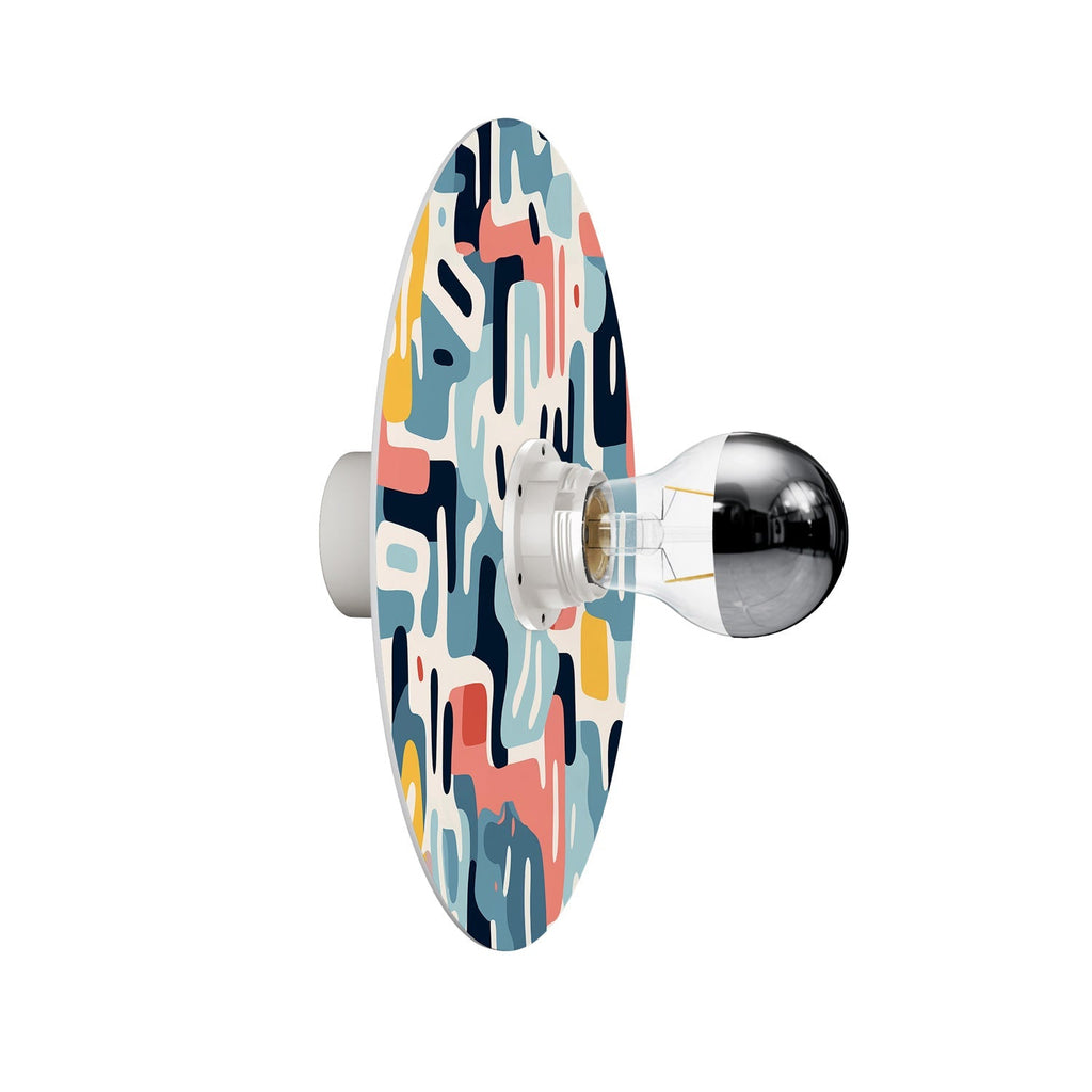 Wand- oder Deckenleuchte mit Schirm mit geometrischem Muster „Kaleidoscope“ Geometrie 1 – Wasserdicht IP44