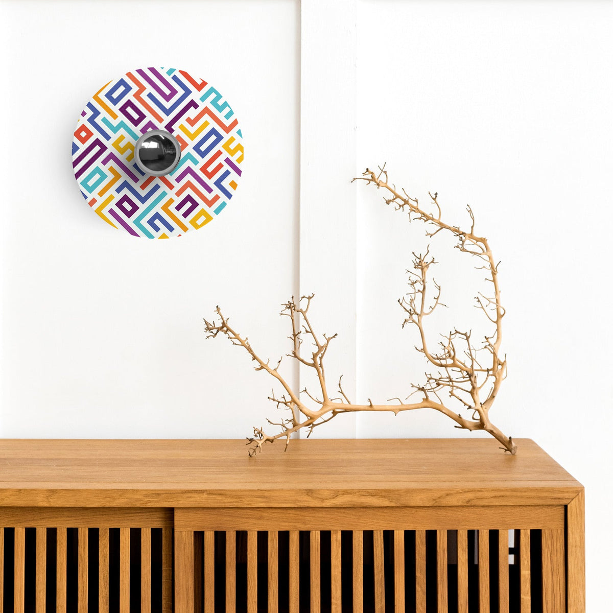 Wand- oder Deckenleuchte mit Schirm „Kaleidoscope“ Geometrie 2 mit geometrischem Design – Wasserdicht IP44 – Ansicht 2