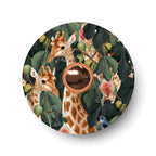 Wandleuchte oder Deckenlampe mit Lampenschirm mit Dschungeltieren 'Wildlife Whispers' Giraffen – Wasserdicht IP44 – Ansicht 3