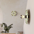 Wand- oder Deckenlampe Schwarz mit Majolika-Effekt-Lampenschirm – Wasserdicht IP44 – IO – Ansicht 3