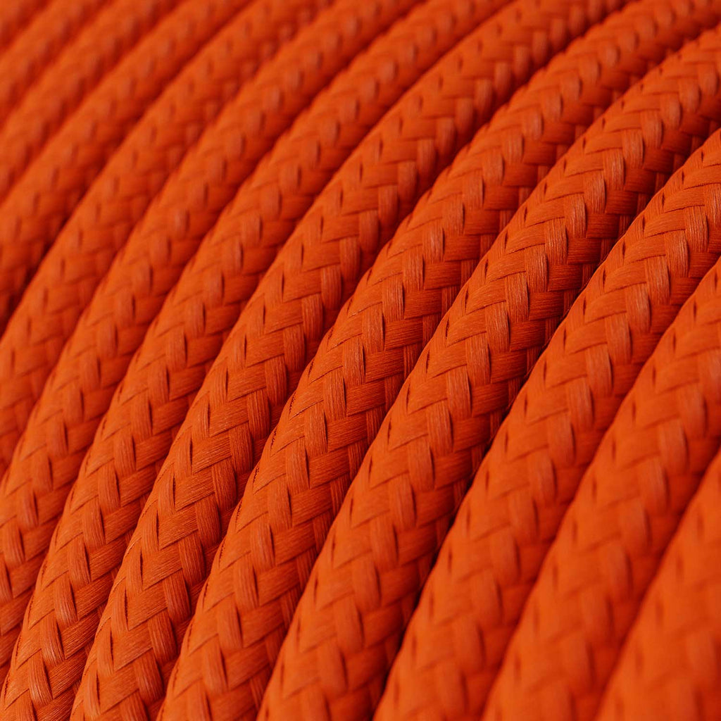 Wandleuchte Spostaluce mit Stecker, 3 Ghost-Glühbirnen und orangem Kabel – Ansicht 4