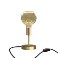 Tischleuchte Alzaluce Globo Ghost aus Metall – Satinbronze