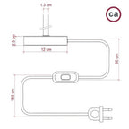 Tischleuchte Alzaluce Tiche aus Metall – Messing – Ansicht 4