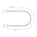 Tischleuchte mit Standfuß aus Erle, Glühbirne in Porzellanoptik, RM04-Kabel und EU-Stecker – Ansicht 7