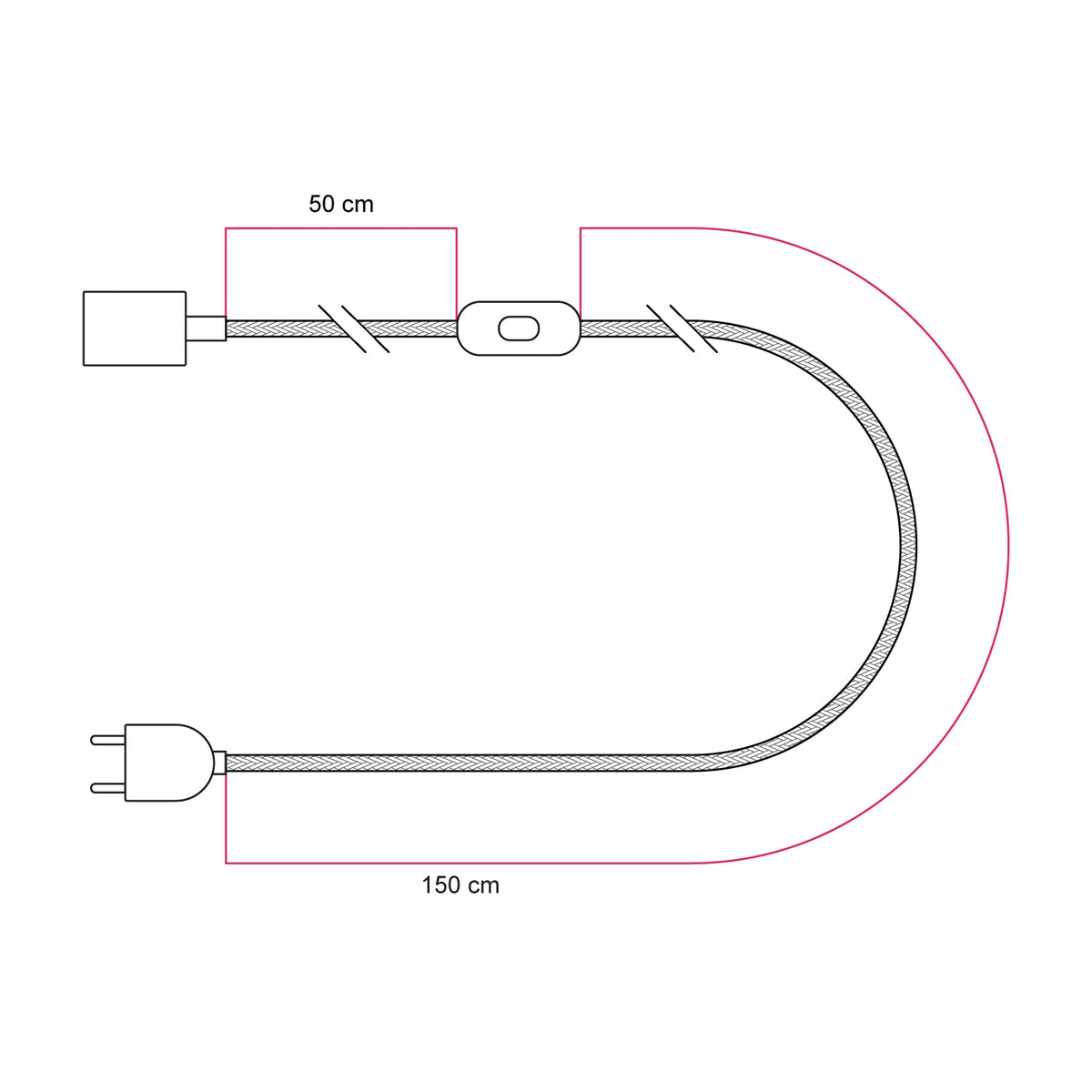 Tischlampe mit Sockel aus Erle, transparenter Glühbirne, Kabel RM04 und EU-Stecker – Ansicht 7