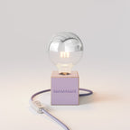 Tischlampe Cubetto „Buonanotte fiorellino“ mit Glühbirnen-Globe, halbverspiegelte Silberkugel - Santomanifesto – Ansicht 4