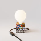 Cubetto Tischlampe mit Glühbirne Globo mit Porzellan-Effekt - PosterLad – Ansicht 4