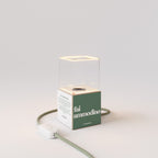 Tischlampe Cubetto „Fai ammodino“ mit Ghost-Glühbirne – Tuttapolpa