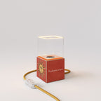 Tischlampe Cubetto "Il sole" mit Ghost-Glühbirne - Santomanifesto
