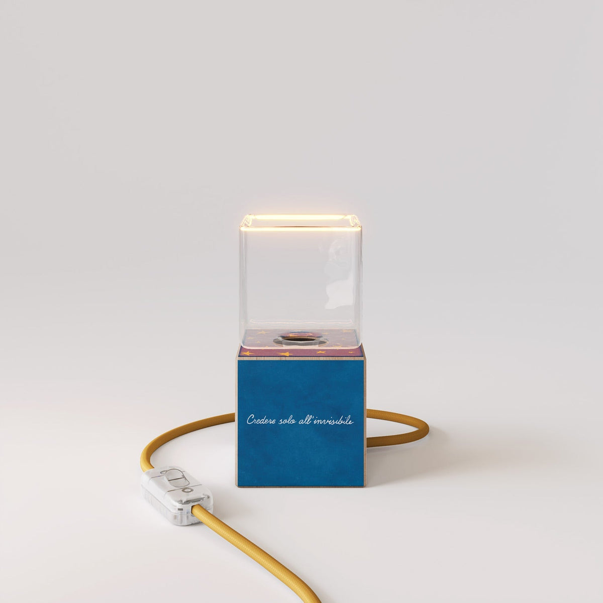 Tischlampe Cubetto „La luna“ mit Ghost Glühbirne - Santomanifesto – Ansicht 5