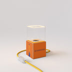 Tischlampe Cubetto „Può nascere un fiore“ mit Ghost Glühbirne - Santomanifesto