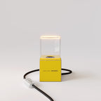Tischlampe Cubetto "Ti odio amore mio" mit Ghost-Glühbirne - Santomanifesto – Ansicht 5