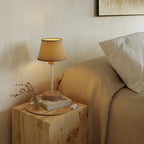 Tischlampe aus Holz zur Aufnahme eines Lampenschirms - Alzaluce Wood - Neutral – Ansicht 2