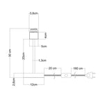 Tischlampe aus Holz zur Aufnahme eines Lampenschirms - Alzaluce Wood - Neutral – Ansicht 4