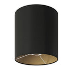 MAG-Y Stehlampe mit runder Metallbasis und Zylinderschirm M - Satinbronze – Ansicht 4