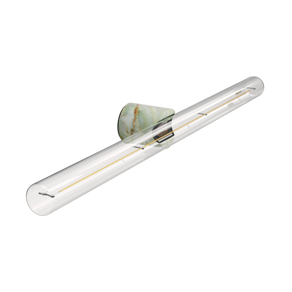 Esse14 Wand- oder Deckenleuchte für LED-Glühbirne S14d – Wasserdicht IP44 – Effekt Green marble
