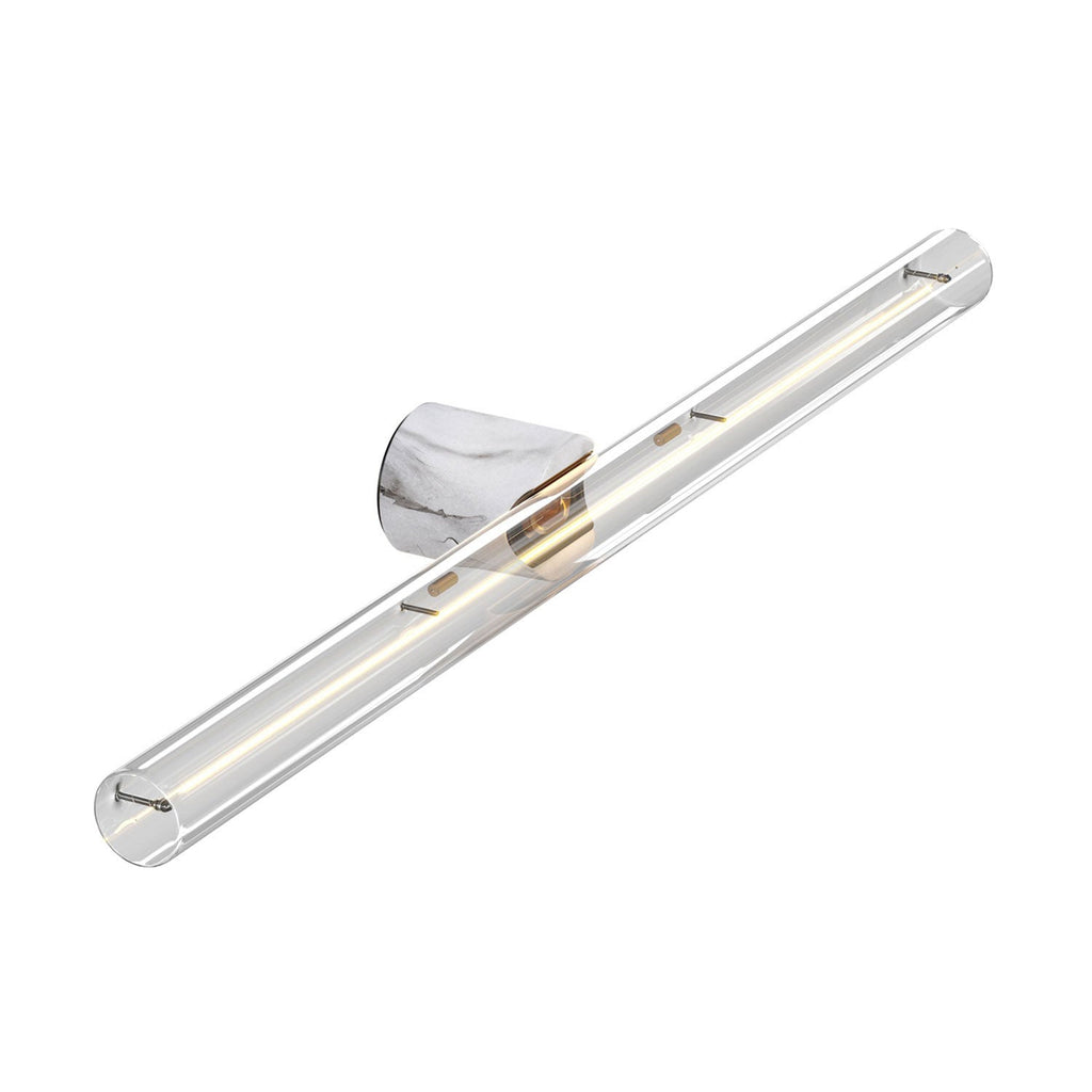 Esse14 Wand- oder Deckenleuchte für LED-Lampe S14d – Wasserdicht IP44 – White marble Effekt – Ansicht 5
