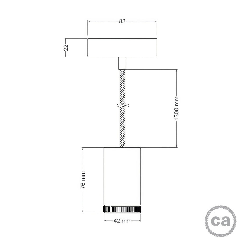 Spot-Pendelleuchte Mini Spotlight GU1d0 - Satin-Bronze – Ansicht 5