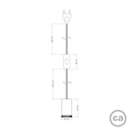 Spotlampe Mini Spotlight GU1d0 mit SnakeBis-Verkabelung – Mattweiß – Ansicht 5