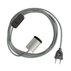Mini Spotlight GU1d0 mit SnakeBis-Verkabelung – Satiniertes Titan
