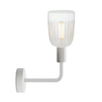 Fermaluce Elle Lampe aus Metall mit Crystal-Glühbirne – Mattweiß