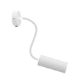 Fermaluce Flex 30 Lampe mit Mini-Rosette mit Schalter und Spot mit Tub-E14-Lampenschirm - Mattweiß