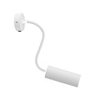 Fermaluce Flex 30 Lampe mit Mini-Rosette mit Schalter und Spot mit Tub-E14-Lampenschirm - Mattweiß